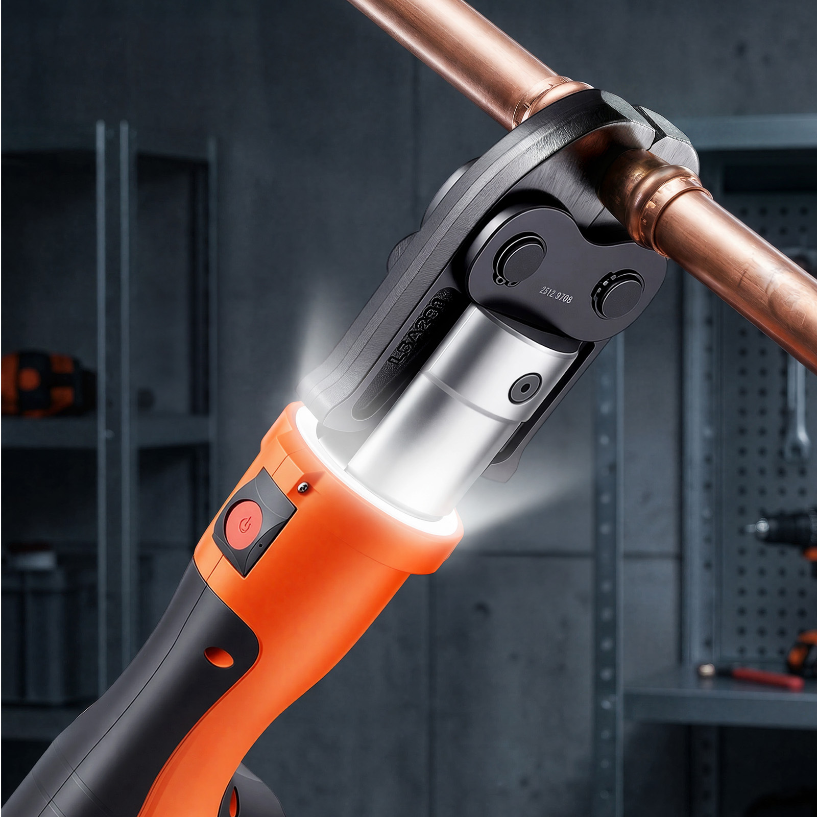 press tool 18v electric crimping tool for 1 2 3 4   4   2 copper pipes 32kn press tool compatible with   with 6 vus   2pcs 4ah batteries charger toolbox Product details 6
