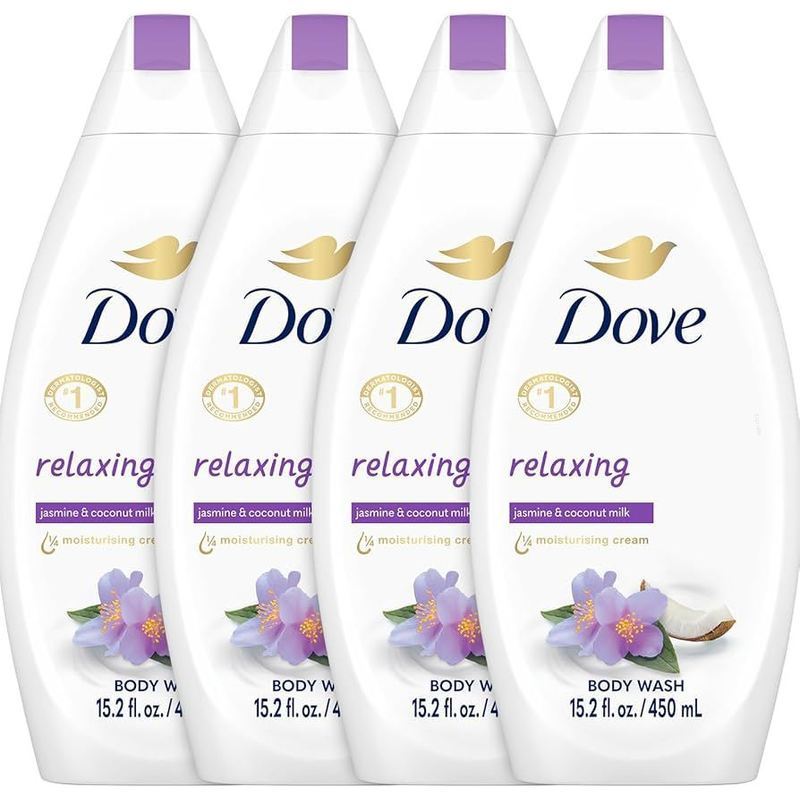 TEMU Moisture Body Wash Relaxing Jasmine & Coconut 15.2oz Pack Of 4