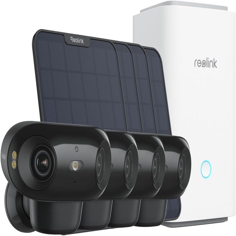 with 4x   4 pro black6w solar panel 4k home security cameras system     180     dual band wi fi 6   local storage Product details 0