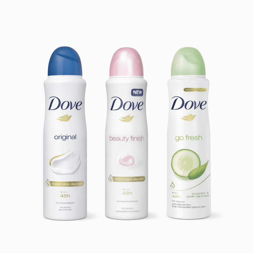 TEMU Pack Of 3 Women Antiperspirant Deodorant Spray Mixed Scents, Alcohol Free Each 150 Ml