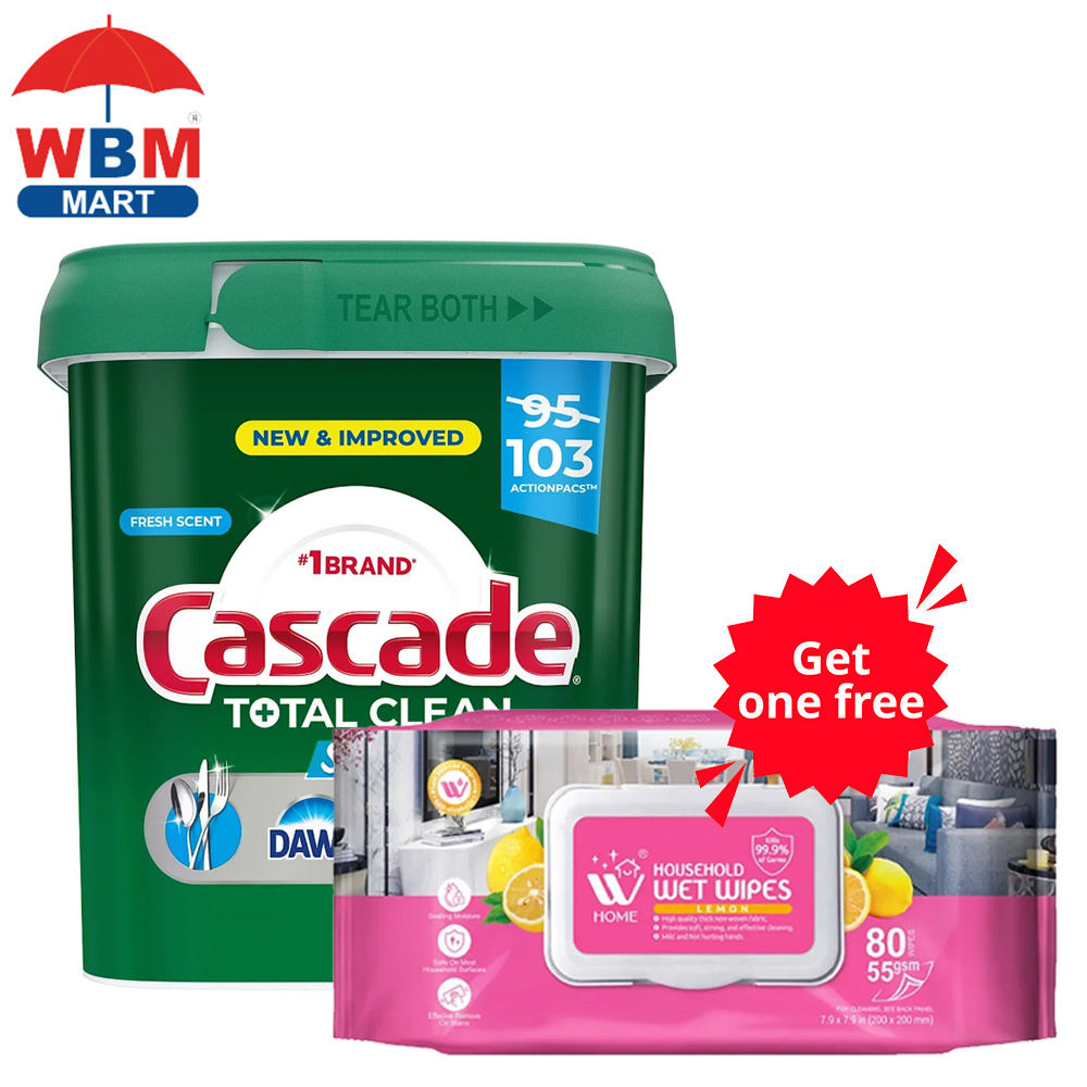 TEMU 10392 Count Cascade Shine Boost Dishwasher Detergent 9in1 Cleaning Action With Wet Wipes TEMU 10392 Count Cascade Shine Boost Dishwasher Detergent 9in1 Cleaning Action With Wet Wipes