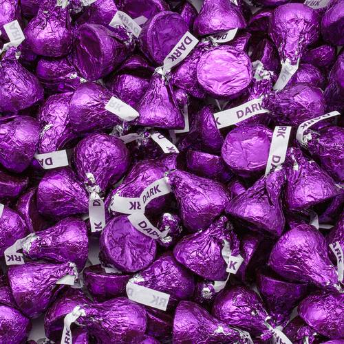 candy individually wrapped in purple foil sweet bulk