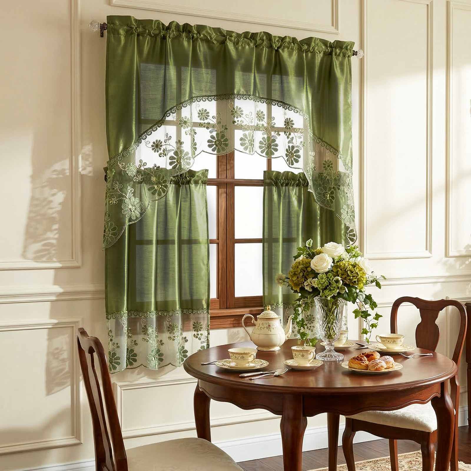 green emerald velvet dress 60s, 70s Mid Century Modern Retro Geometric Window Curtains, Green, Bl –  Kate McEnroe New York main image 1