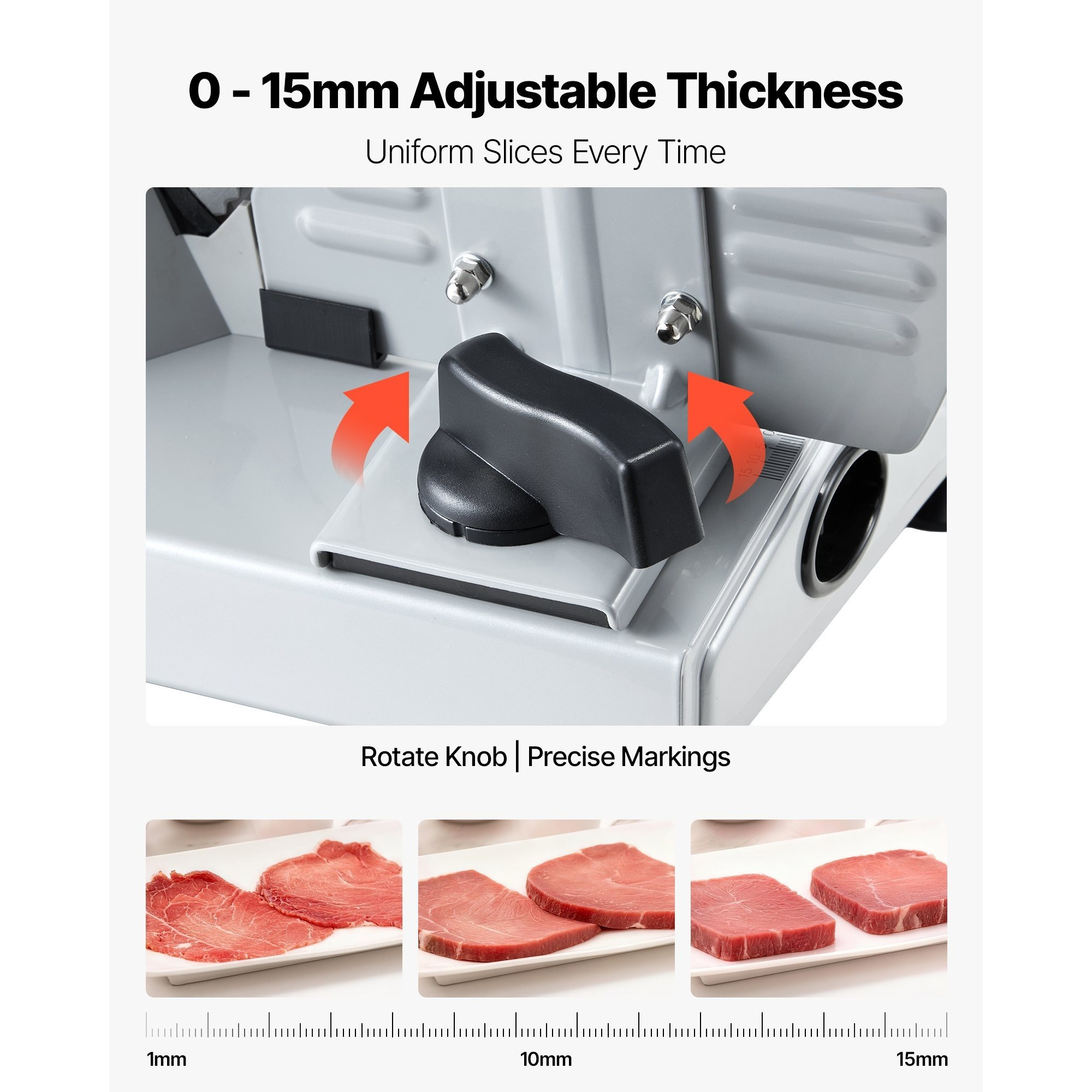 VEVOR Meat Slicer, 7.5