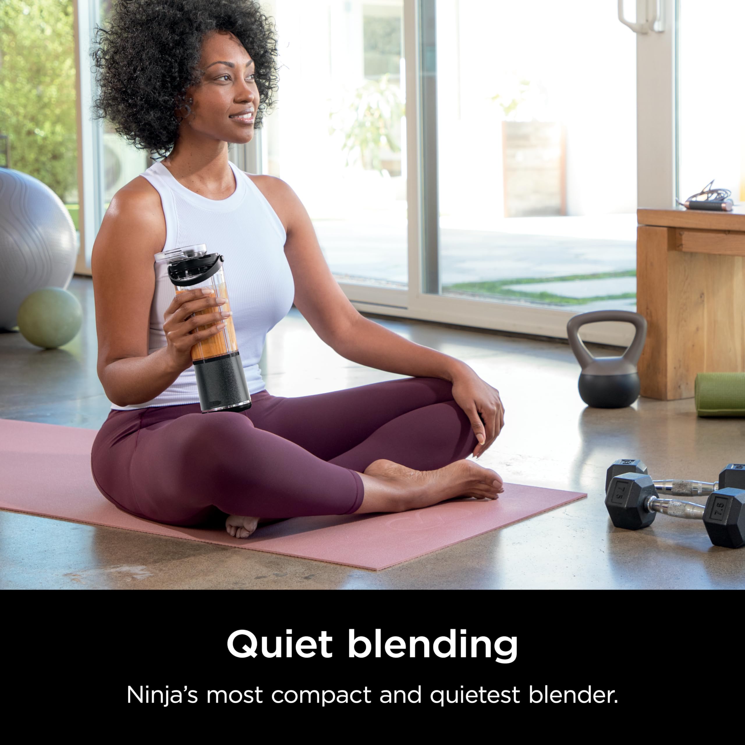 Ninja Blast Portable Blender, Cordless, 18oz. Vessel, Personal Blender for Shakes & Smoothies, BPA Free, Leakproof Lid & Sip Spout, USB-C Rechargeable, NAVY/SILVER, BC1555NV (Renewed)