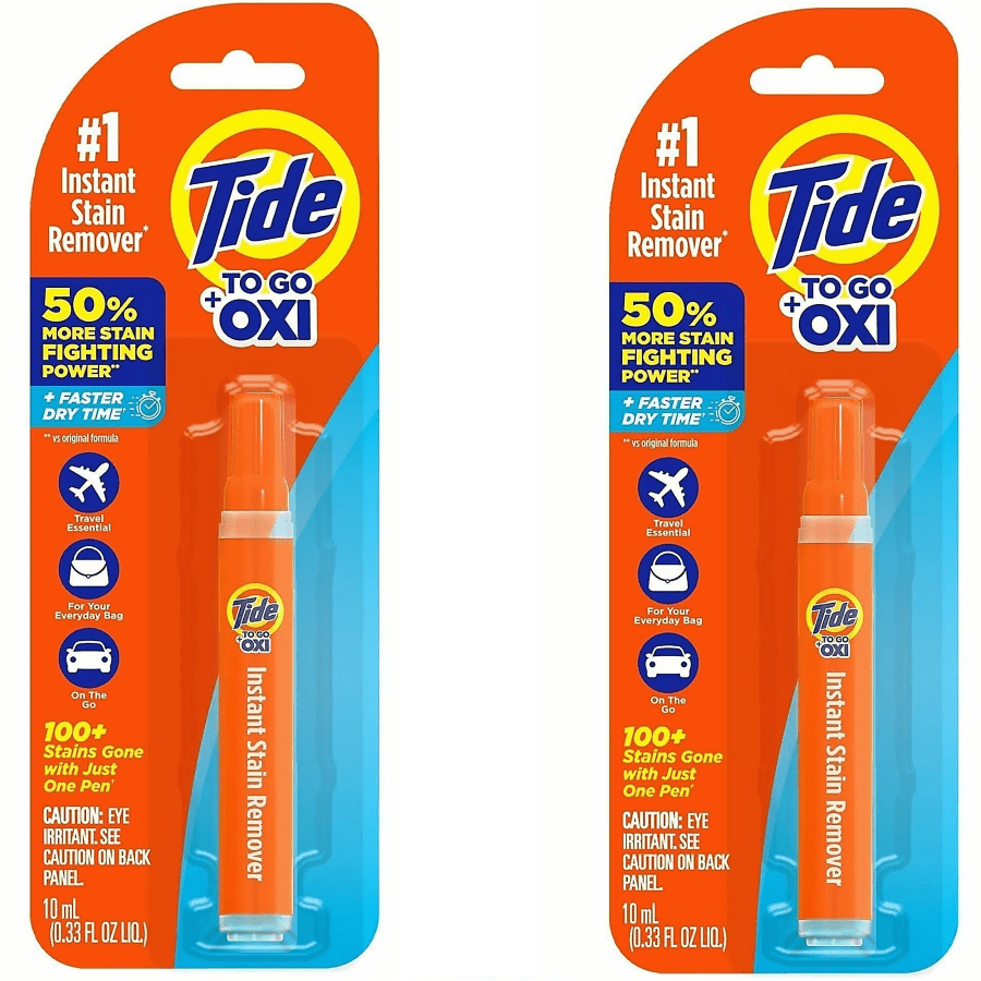 TEMU 2 Pack Instant Laundry Stain Remover Pen And Spot Cleaner, Travel And Pocket Size , 0.33 Fl Oz