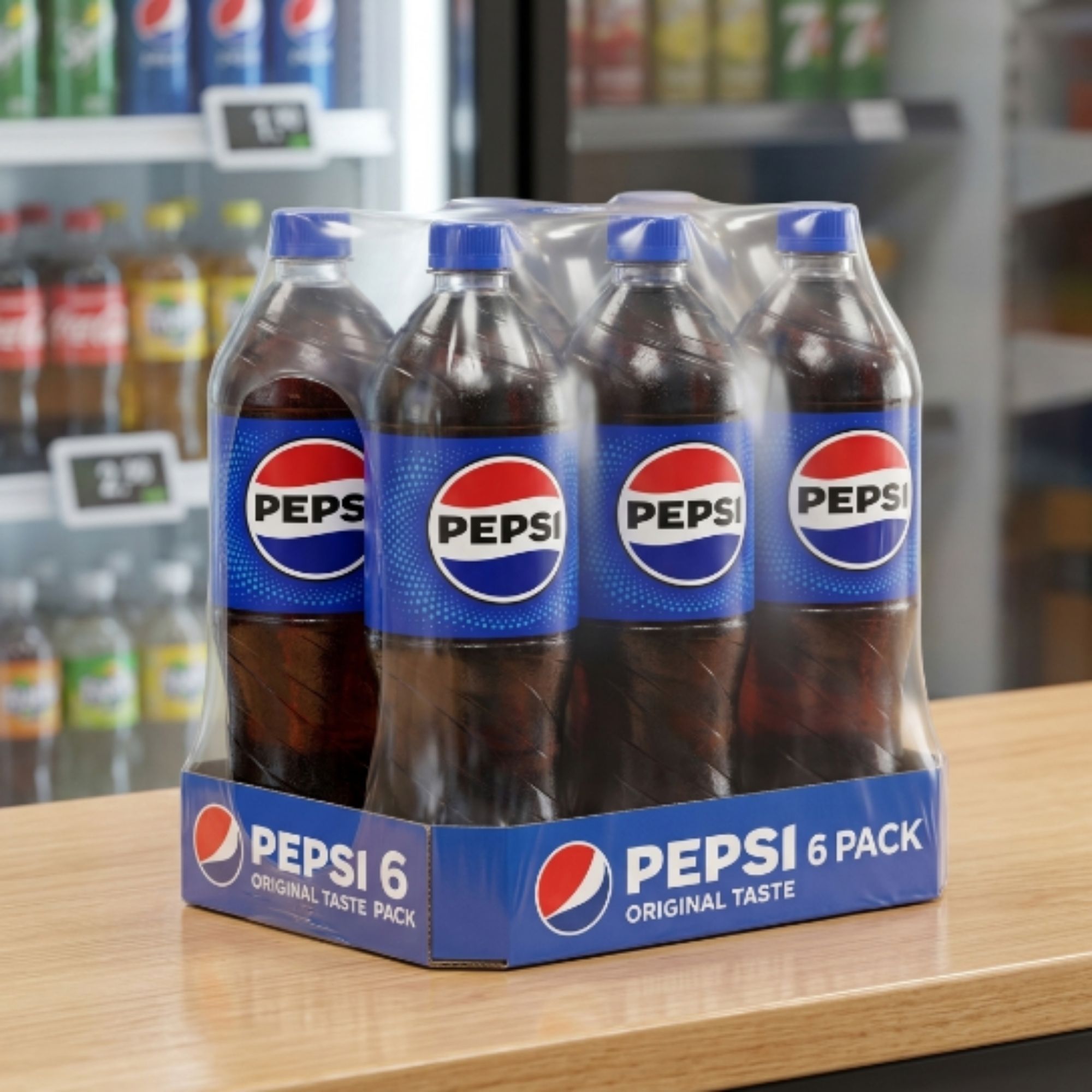 Pepsi Cola Soda, 1.25L Plastic Bottle, 6-Pack