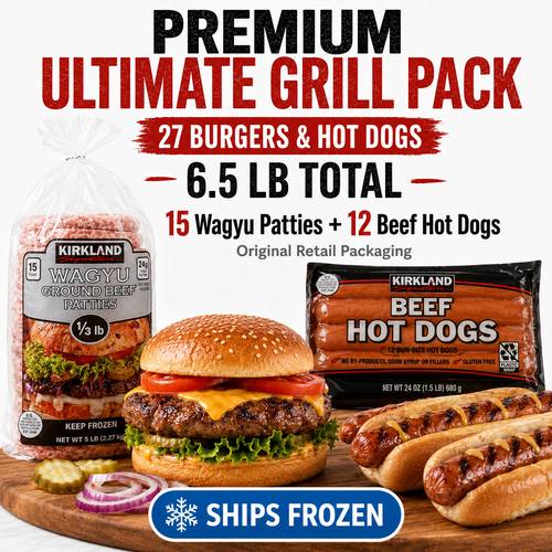 premium grill pack 6 total beef burger patties beef 27 ships original retail packaging