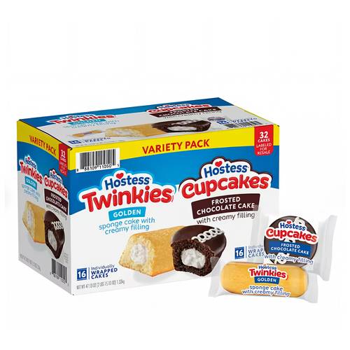 and 16 individually wrapped and 16 individually wrapped chocolate cupcakes snacks picnics or 32 count
