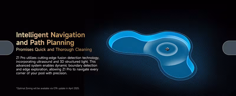 z1 pro cordless robotic pool cleaner lifi remote control 8000 gph suction horizontal cleaning auto retrieval automatic pool vacuum for above in ground pools version Product details 7