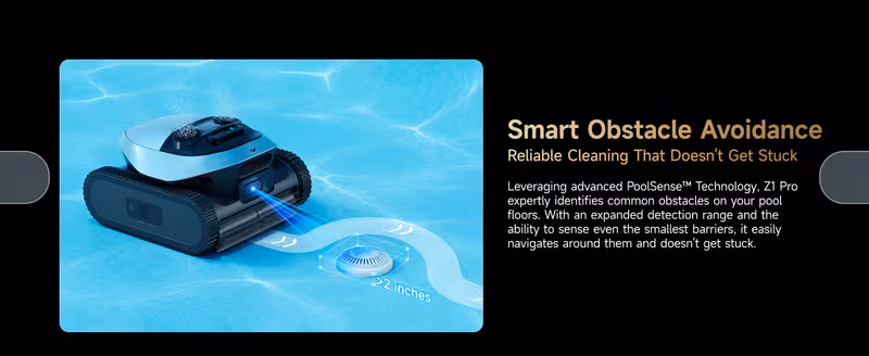 z1 pro cordless robotic pool cleaner lifi remote control 8000 gph suction horizontal cleaning auto retrieval automatic pool vacuum for above in ground pools version Product details 3