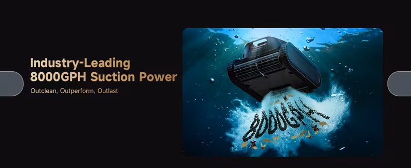 z1 pro cordless robotic pool cleaner lifi remote control 8000 gph suction horizontal cleaning auto retrieval automatic pool vacuum for above in ground pools version Product details 10