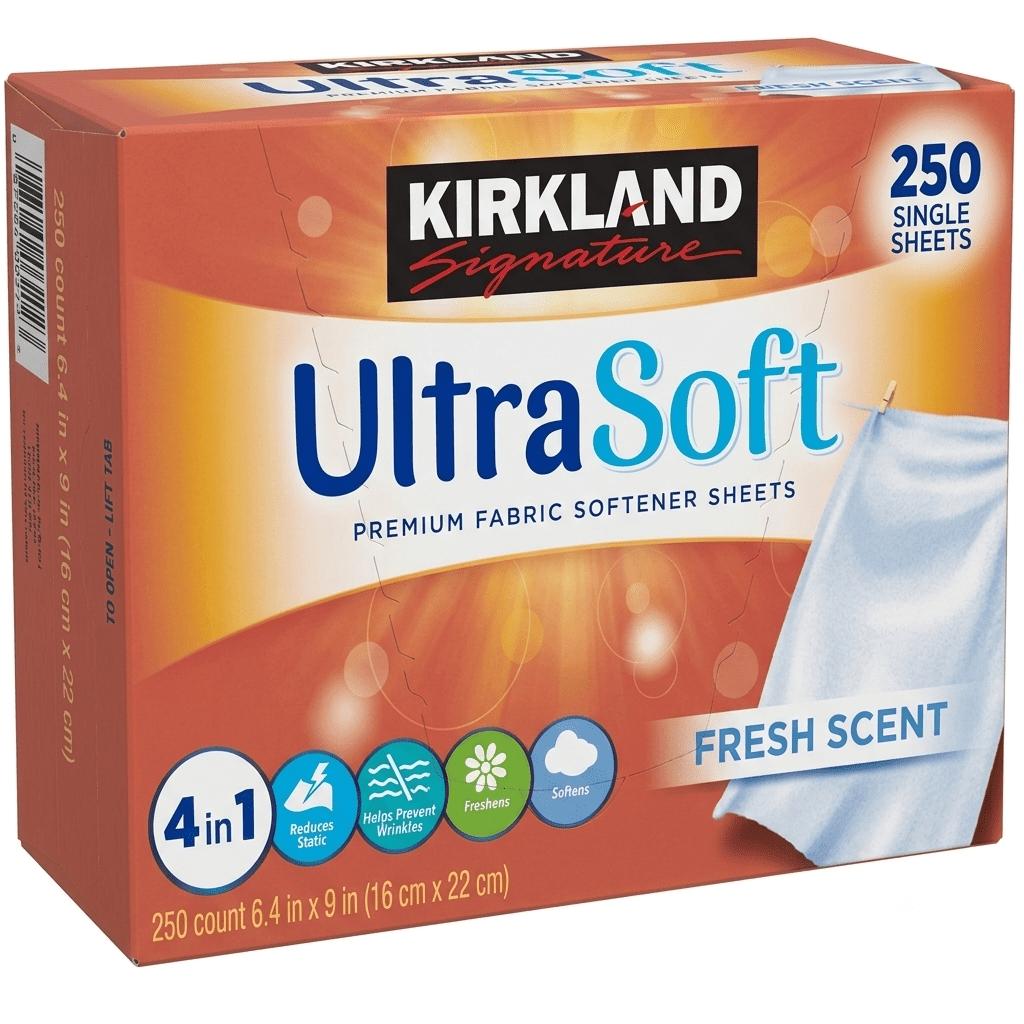TEMU 250 In 1 Laundry Dryer Sheets (6.4"x9") W/easy-to-dispense Box, Fabric Softener , Drive Clothes Ultra Soft, Reduce Static Cling, Help Prevent