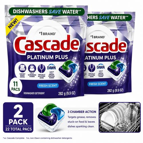 dishwasher detergent 11 each powerful grease fighting pack 22 total