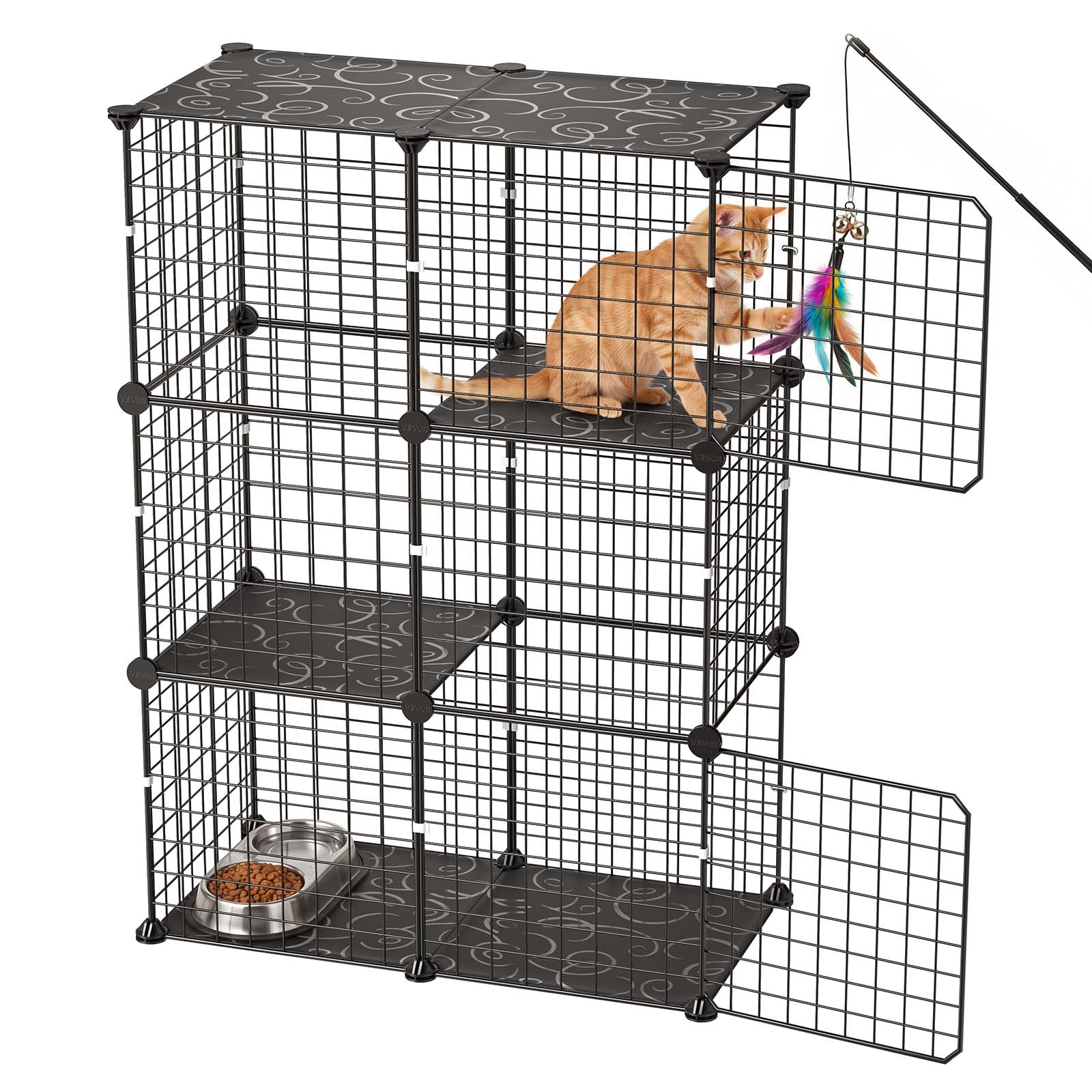 inside cat cage sold on Temu United States