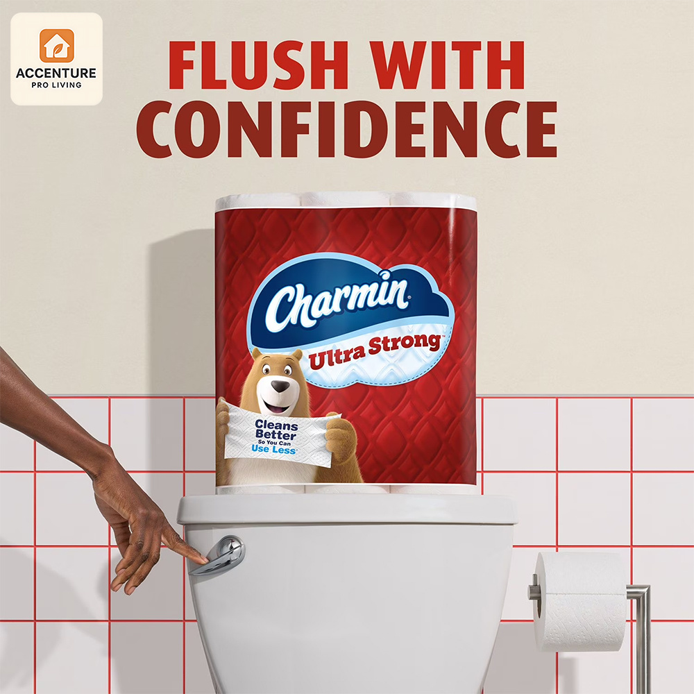 Charmin Ultra Soft & Strong Bathroom Tissue Paper 15 Mega Rolls