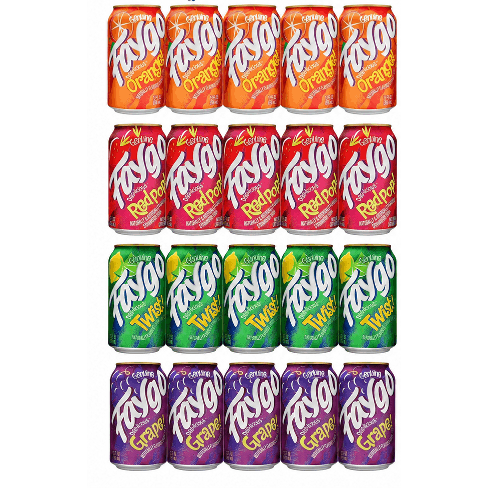 TEMU Faygo Soda Variety Pack, 12 Cans (12 Fl Oz Each) – Assorted Flavors, Carbonated Soft Drinks, Party Pack, Family Size