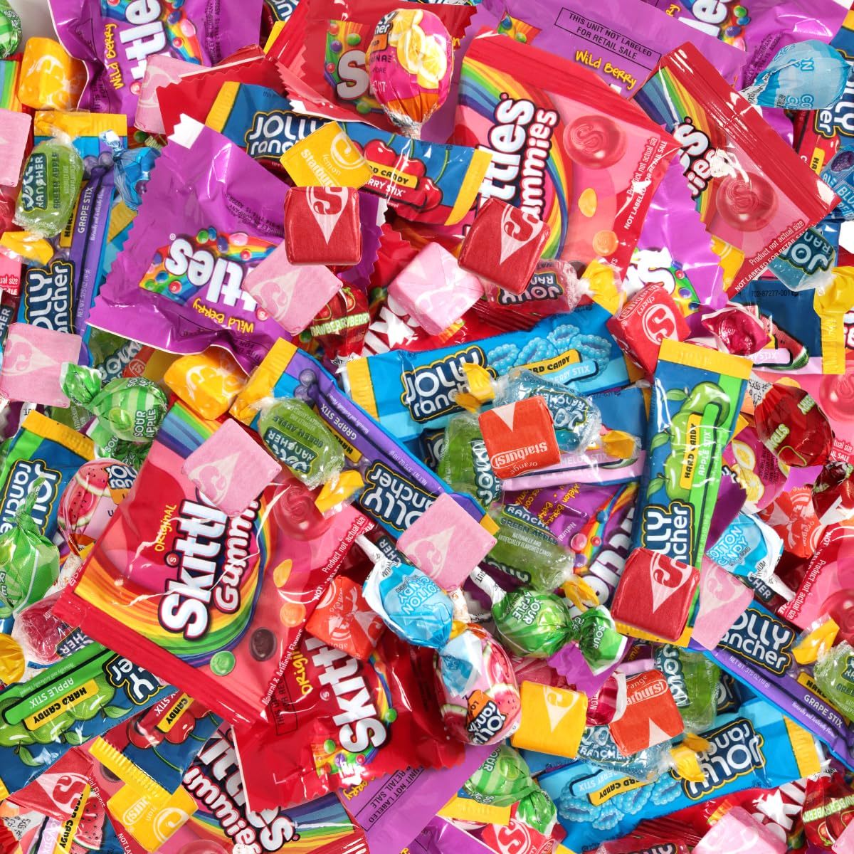 TEMU Assorted Candy Variety Pack 1 Pound - Individually Wrapped Fruity & Chewy Candy Mix For Parties, Candy Bowls, Pinatas
