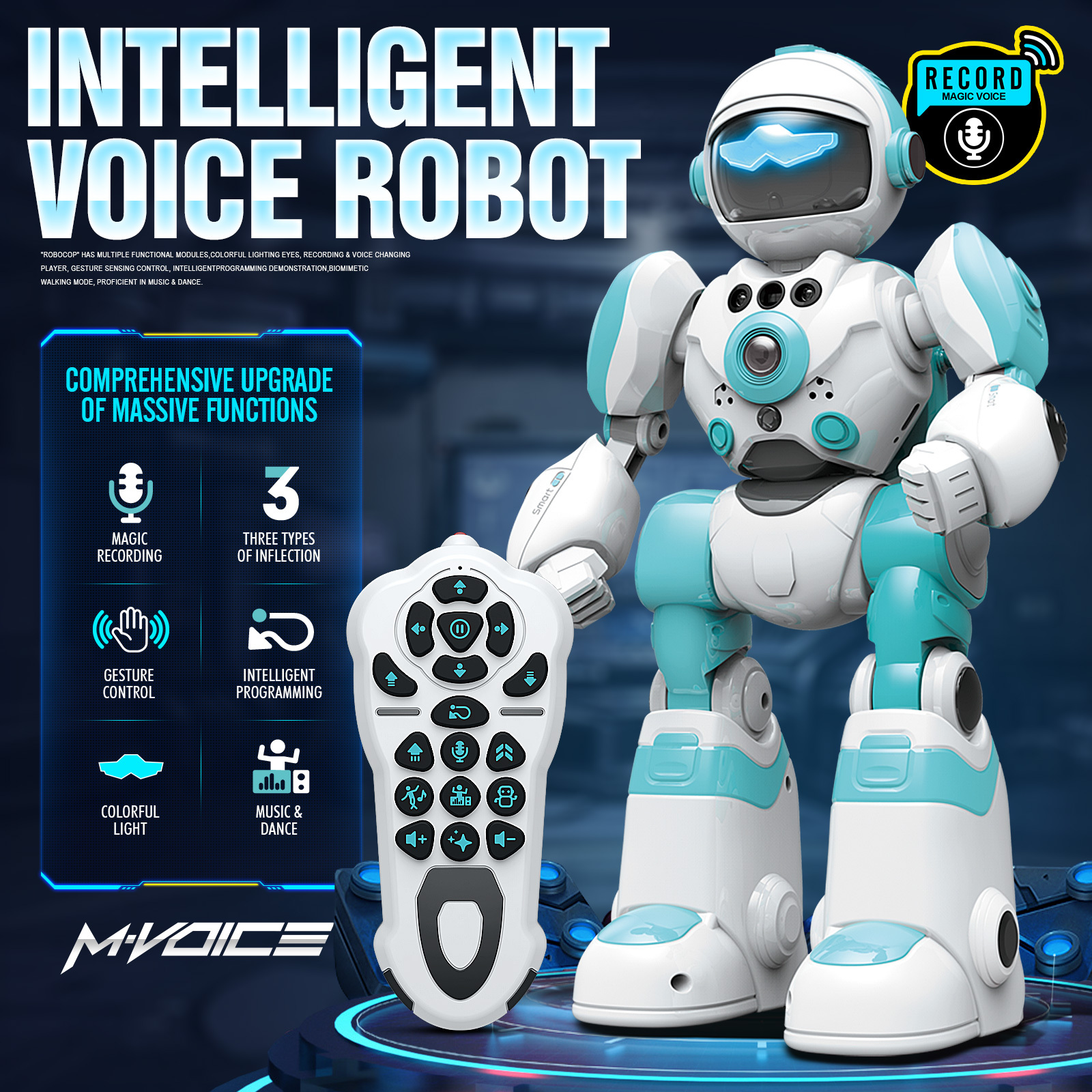 voice control robot remote control robo toys infrared rc - Temu