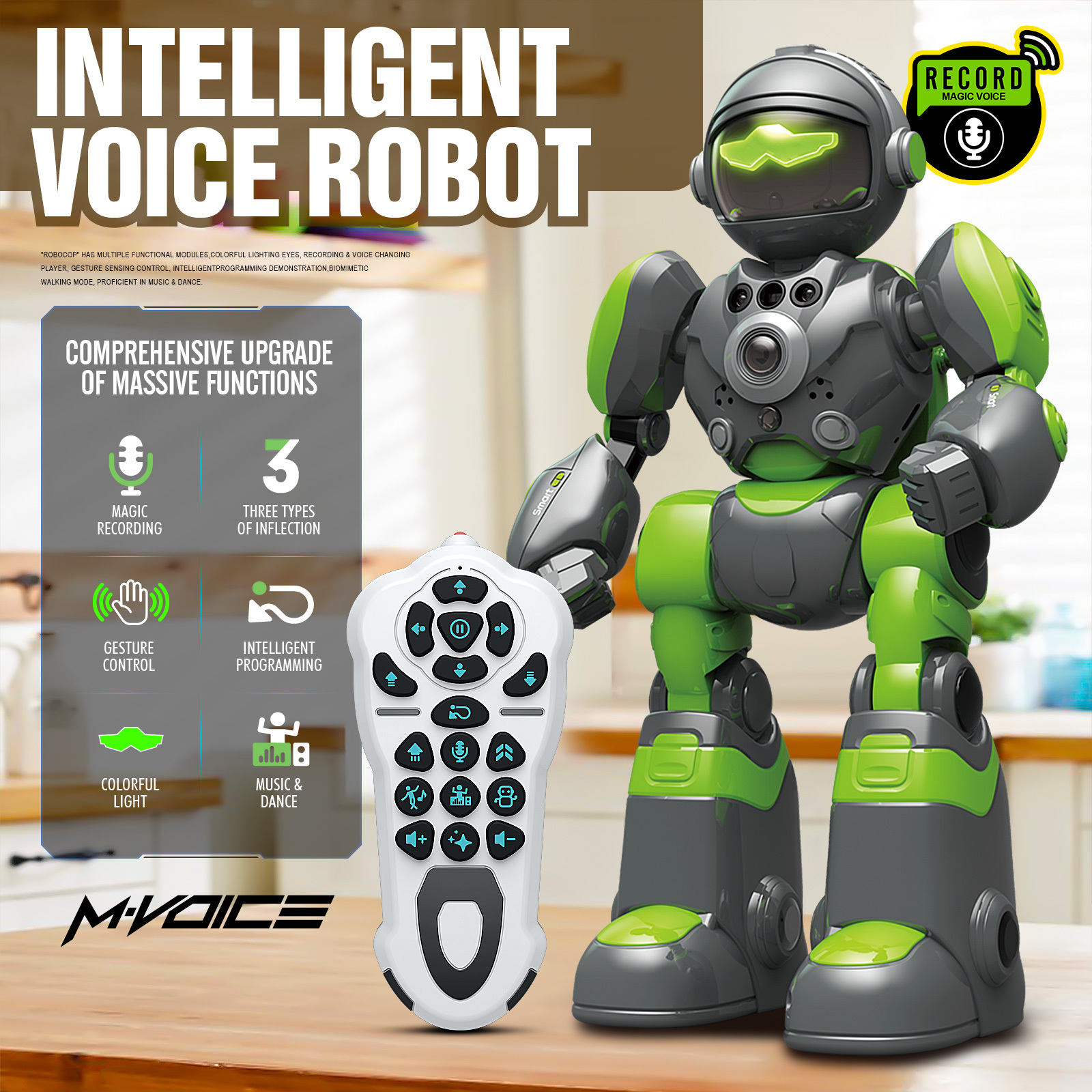 voice control robot remote control robo toys infrared rc - Temu