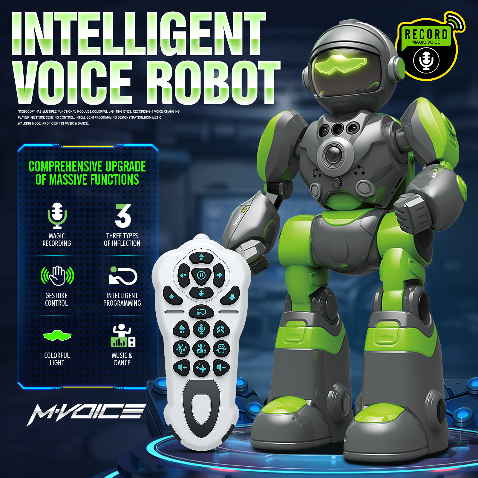 ロボコム ROBOCOM ラジオコントロール ハイテクロボット voice control robot remote control robo toys infrared rc - Temu
