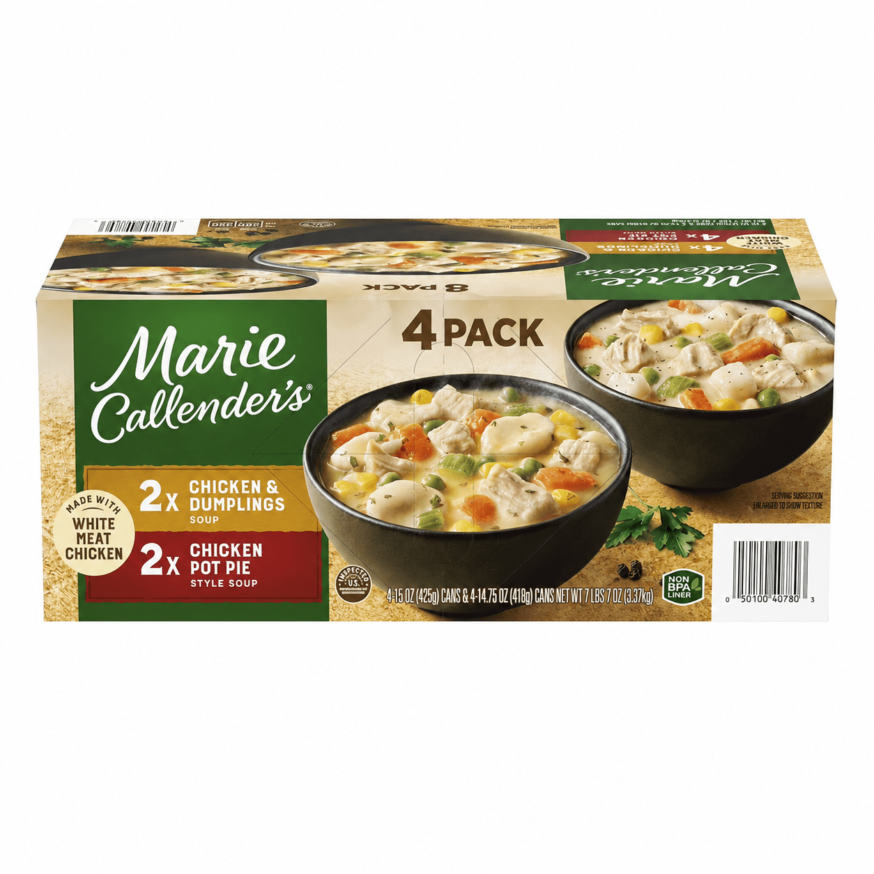 TEMU Marie Callender's Chicken Variety Pack Soup 4 Ct. Chicken Dumpling And Pot Pie Free Shipping Local Delivery