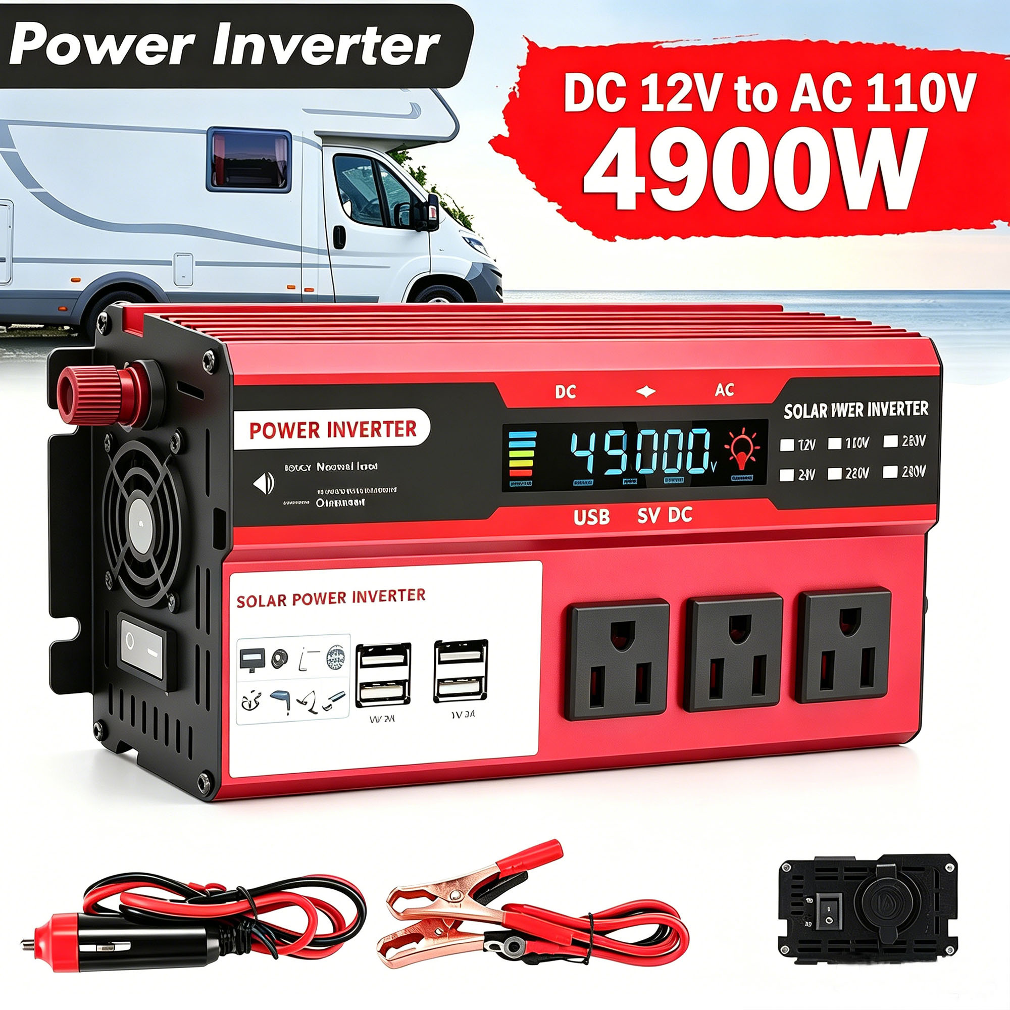 power inverters sold on Temu United States