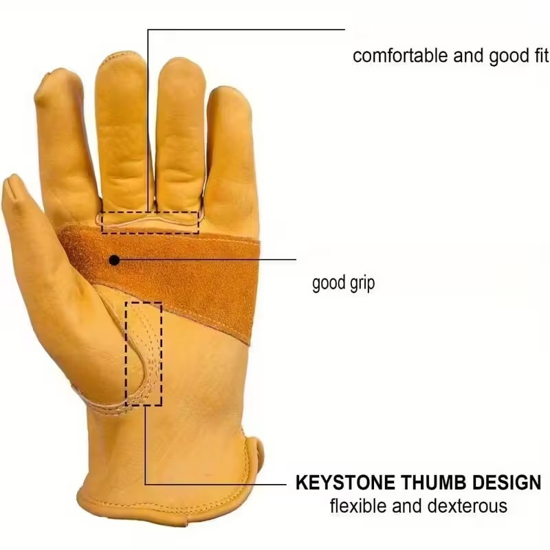 TEMU 1 Pair Work Gloves – Durable Heavy Duty Safety Gloves For , Construction Work Gloves, Farming Work Gloves, Gardening Work Gloves, Landscaping