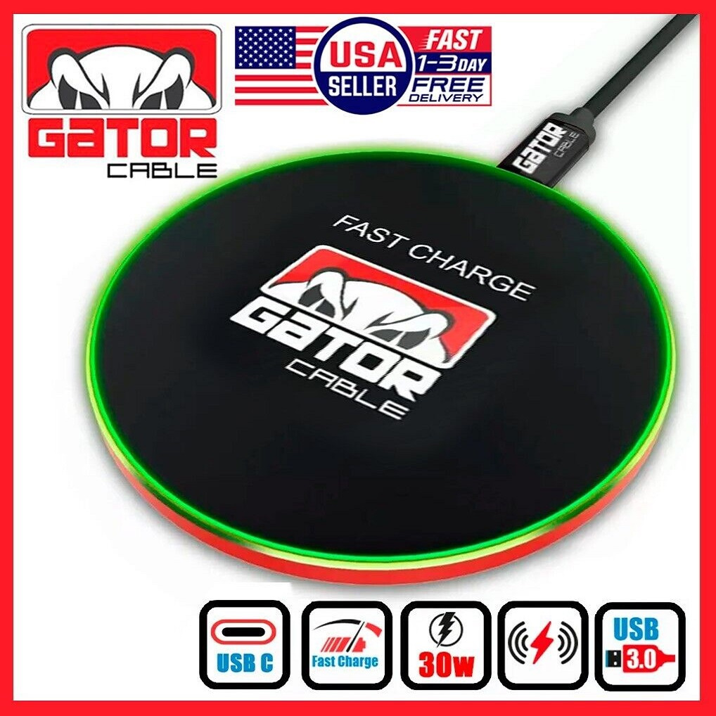 TEMU 30w Wireless Phone Charger Pad Dock Fast Charge For Universal Cable