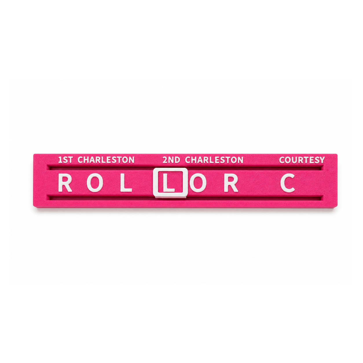TEMU 1pc American With Movable Sliding Indicator, R-o-l / L-o-r / Courtesy Passing Guide, 3d-printed Table Game Accessory For Adult Players, Purple