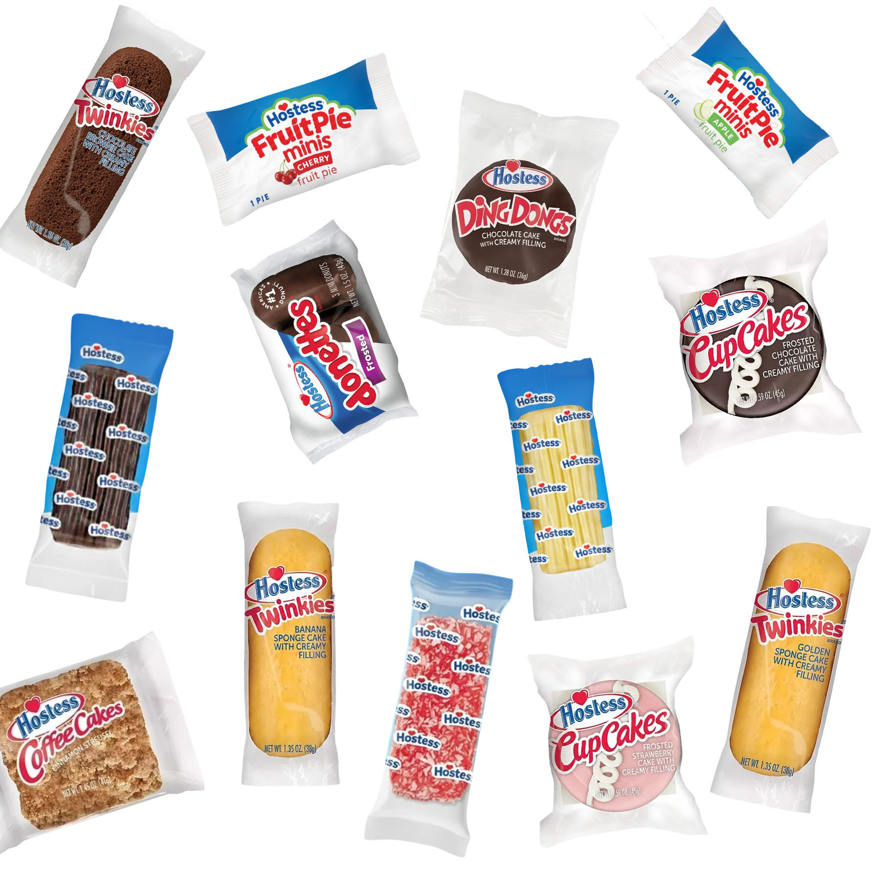 hostess cakes count individually wrapped single serve pastry snacks assorted mini cakes for travel offices gifts assortment may Product details 1