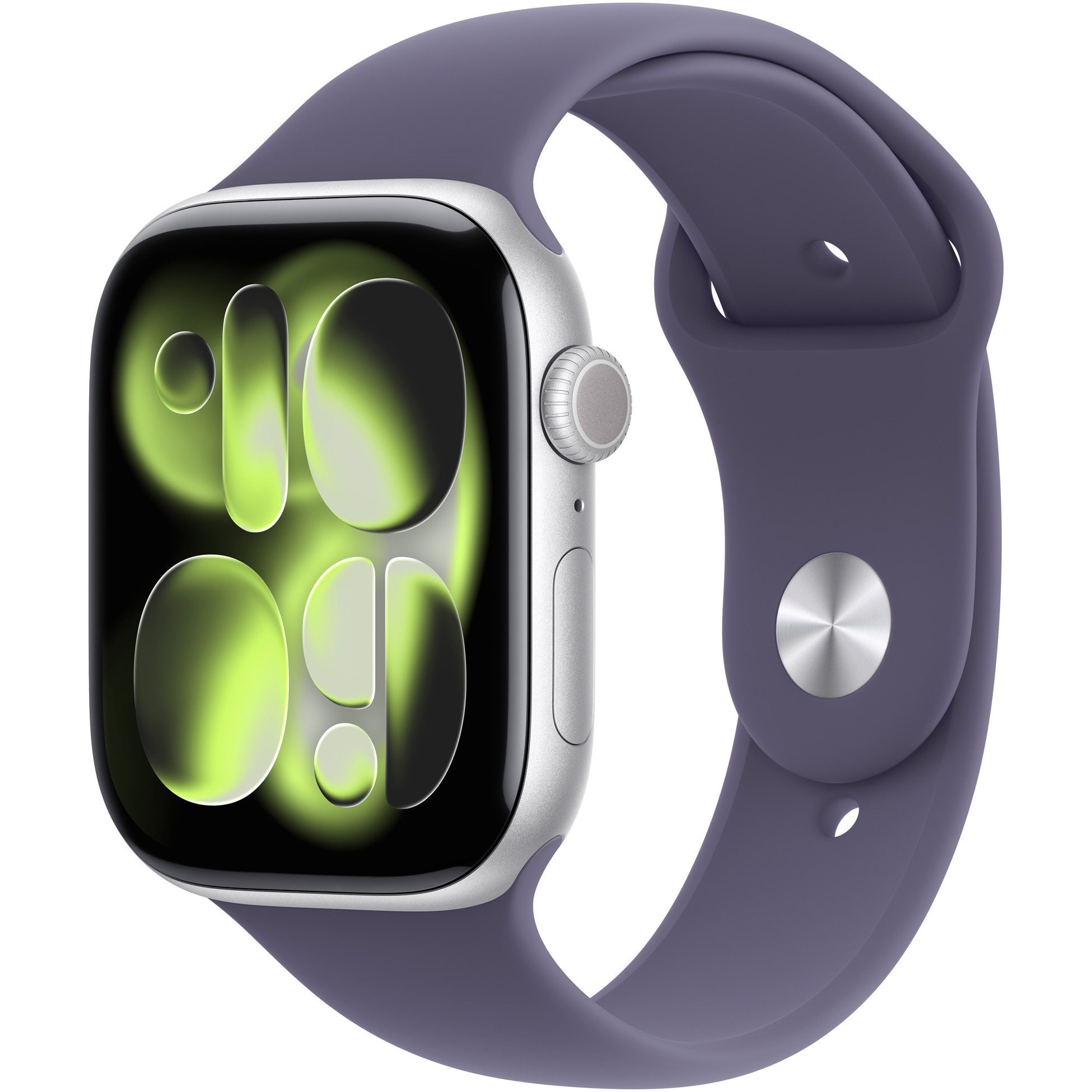 watch series 11 46mm gps cellular aluminum silver with medium large purple sport band original box accessories premium Product details 1