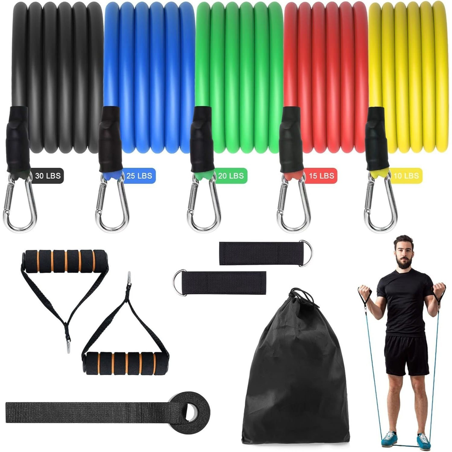exercise bands for legs sold on Temu United States