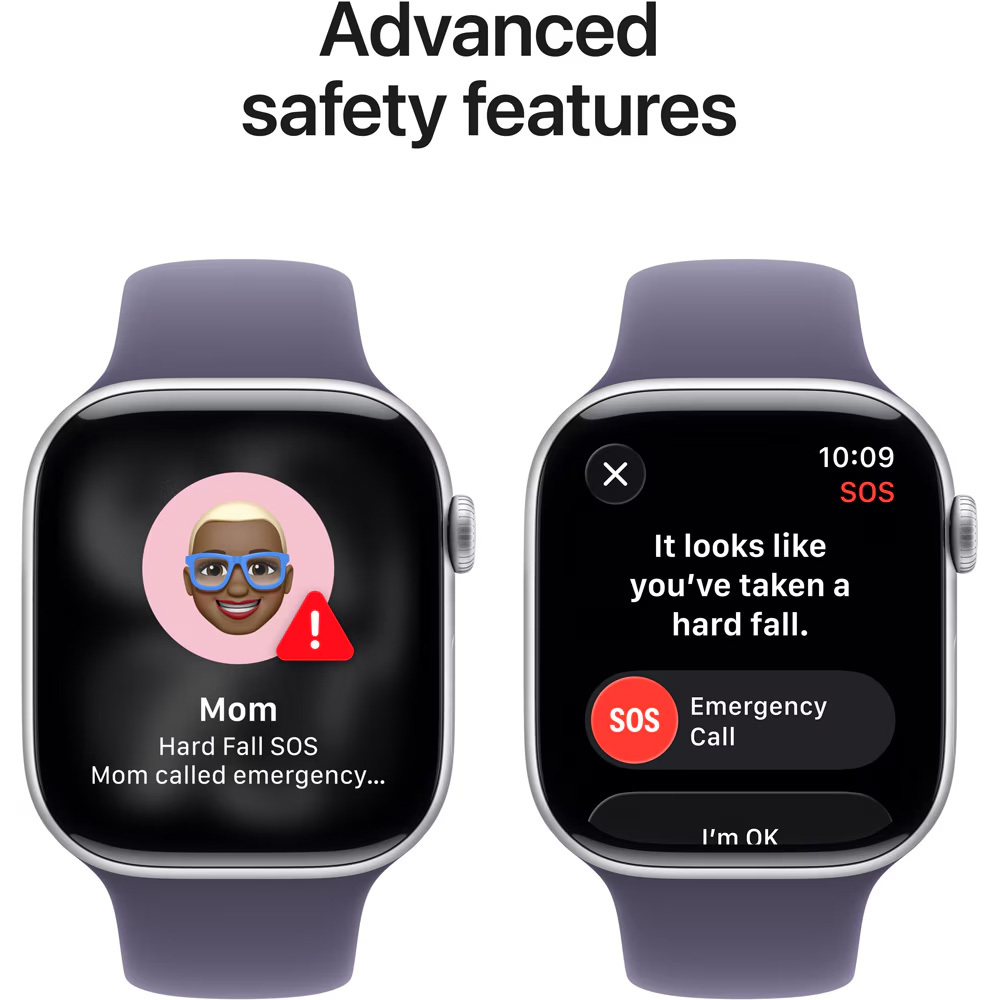 watch series 11 46mm gps cellular aluminum silver with medium large purple sport band original box accessories premium Product details 4