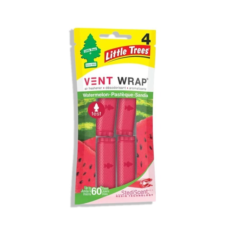 Little Trees Vent Wrap Air Freshener &ndash; Watermelon Scent Car Vent Clip