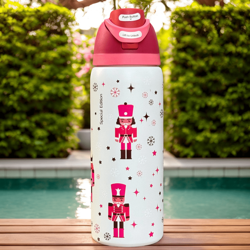 TEMU 0wall'a 32-ounce Stainless Steel Insulated Cup/cooler That Can Keep Beverages Cold And Hot Throughout . Perfect For Camping, Sports, And Office Use. Cute Cartoon Illustrations.