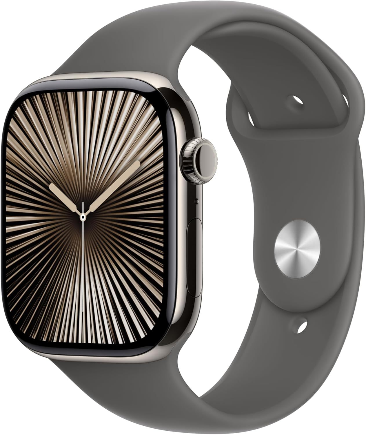 watch series 10 titanium pair 46mm natural stone grey band 42mm slate   cellular Product details 1