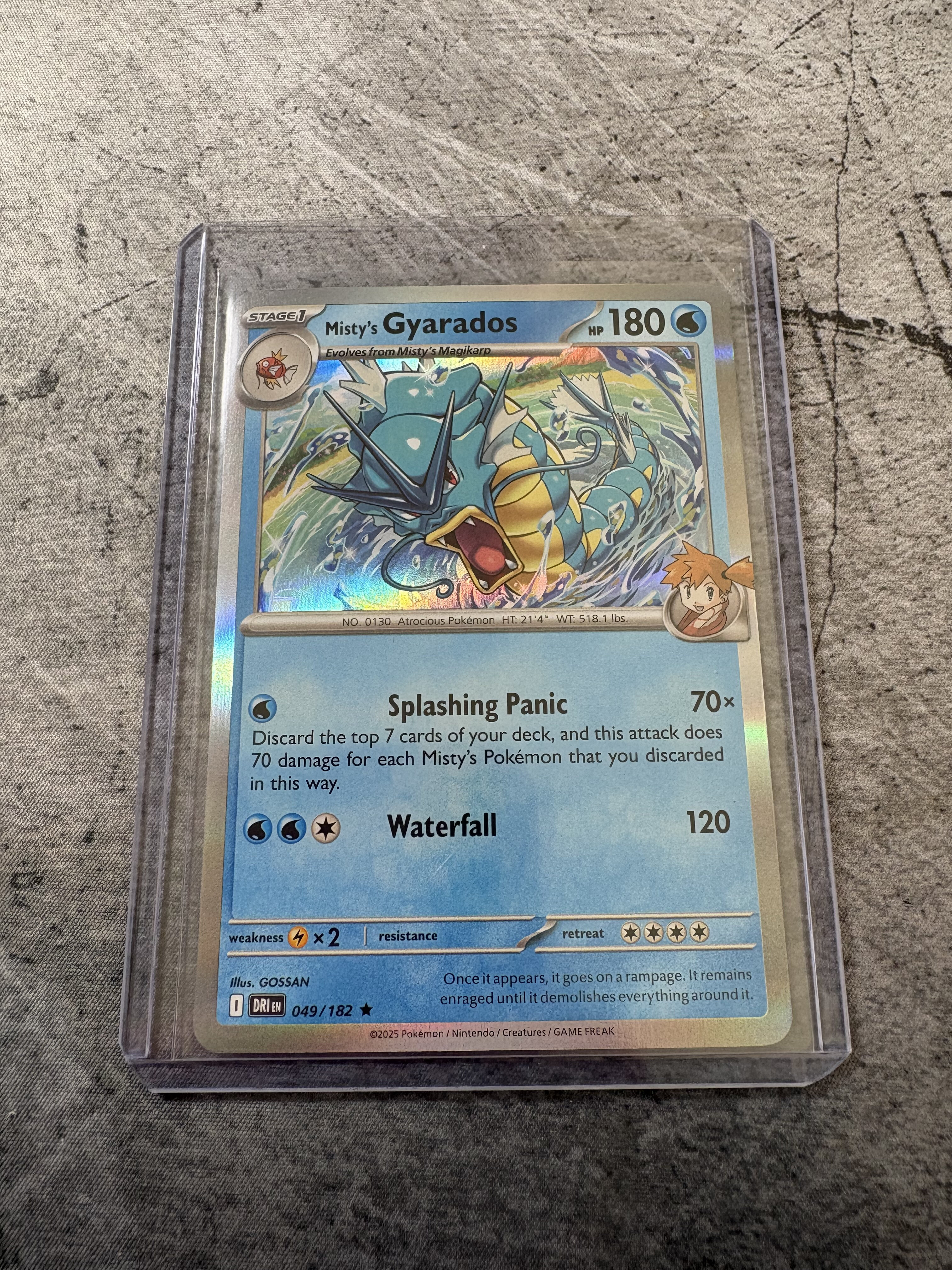 Pokemon Gyarados Holo Card 100% Authentic