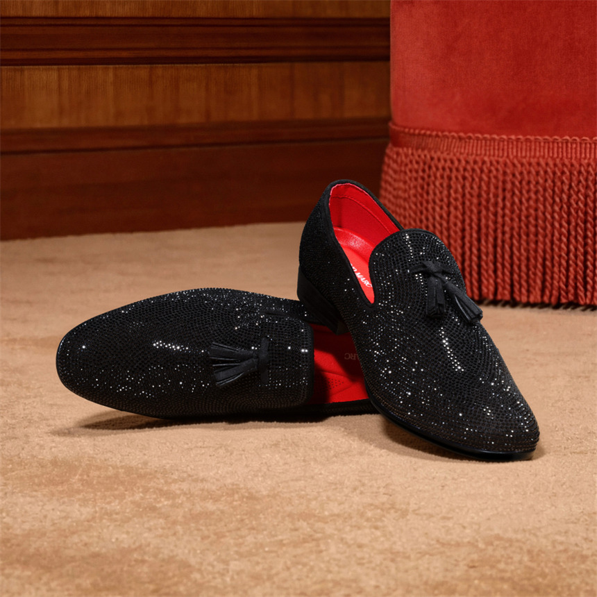 glitter dress shoes sold on Temu United States