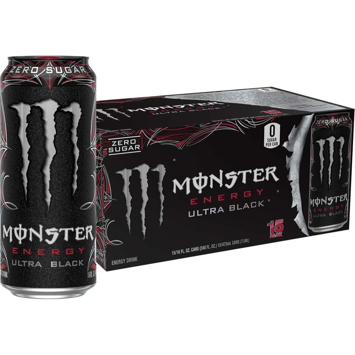       energy drink 16 ounce pack of 15 cans