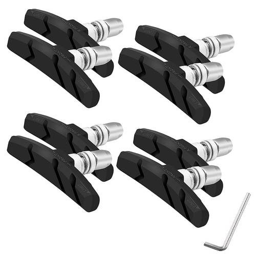 brake pads set 4 pairs v brake block shoes 70mm hex nut shims