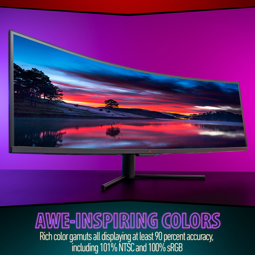 49 curved   dual qhd monitor 5120 1440 32 9 hdr400 120hz va panel usb c 65w pd   pbp pip kvm switch built in speakers ergonomic stand   Product details 1