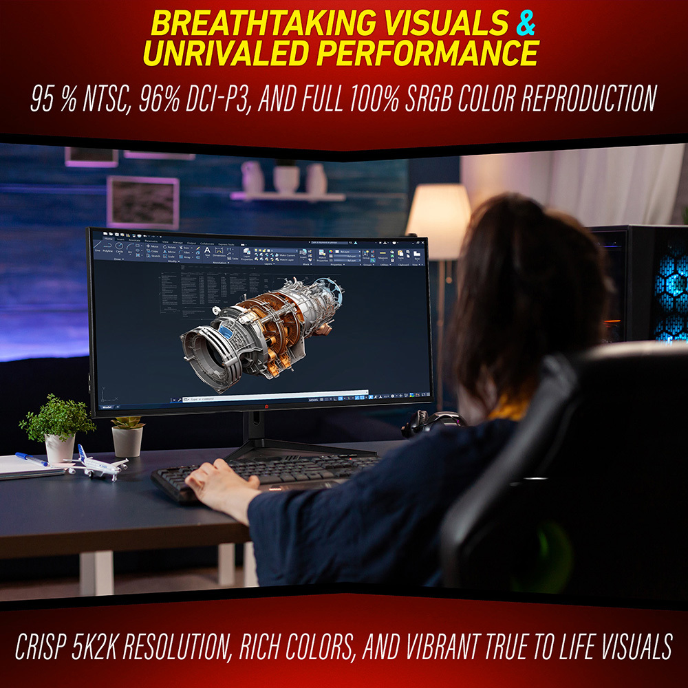 40 5k   monitor 5120 2160 ips hdr10 21 9 100 srgb 96 dci   usb c   dp pip pbp adaptive   color   for creators multitasking   Product details 3