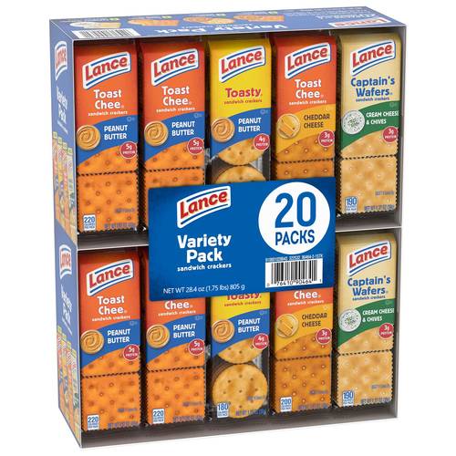 lance sandwich crackers pack of classic flavors like peanut butter and cheese