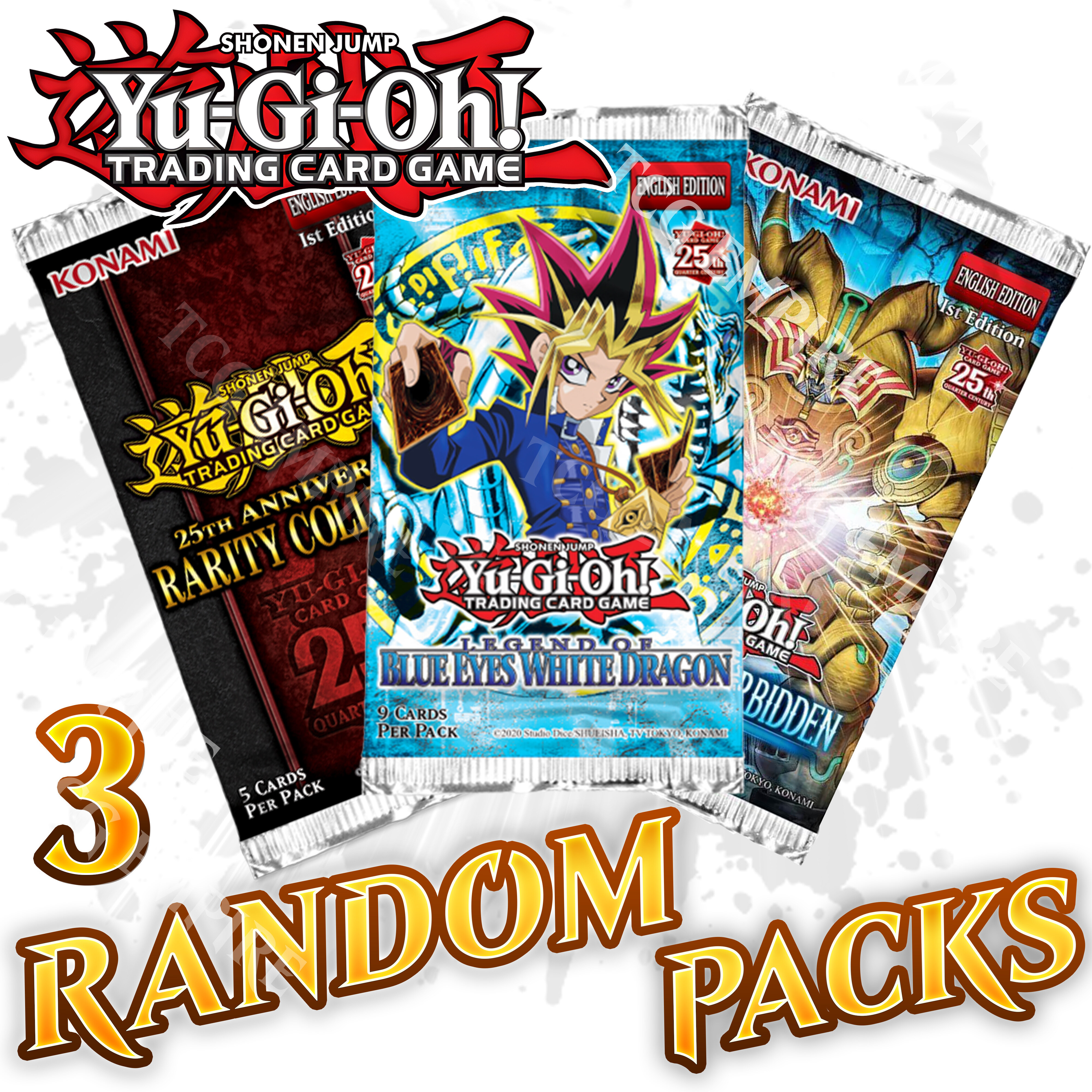 TEMU Yu-gi-oh! Trading Card Game | 3 Bundle (random Assortment) | Authentic Yu-gi-oh! Tcg Packs | At Ultra , Secret & More! | Perfect Gift For