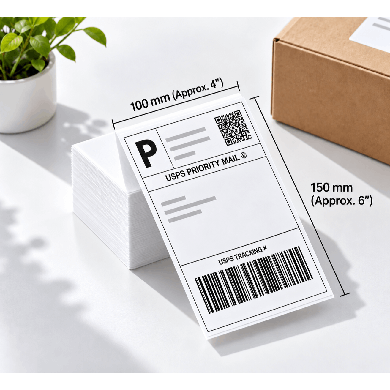 TEMU 210 Labels 4” X 6” Direct Thermal Shipping Labels, Self-adhesive Barcode Mailing Labels For Thermal Label Printers, Shipping & Packaging