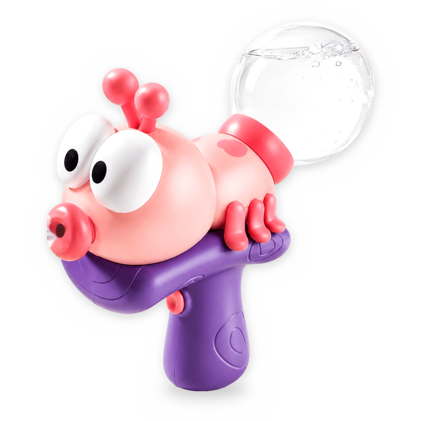 Electric Water Blaster, Cute Snail Shape Water With Big Googly Eyes, Press Spray & Clear Twist-on Water Tank, Green / Pink, Pool Beach & Backyard Summer Toy Gift