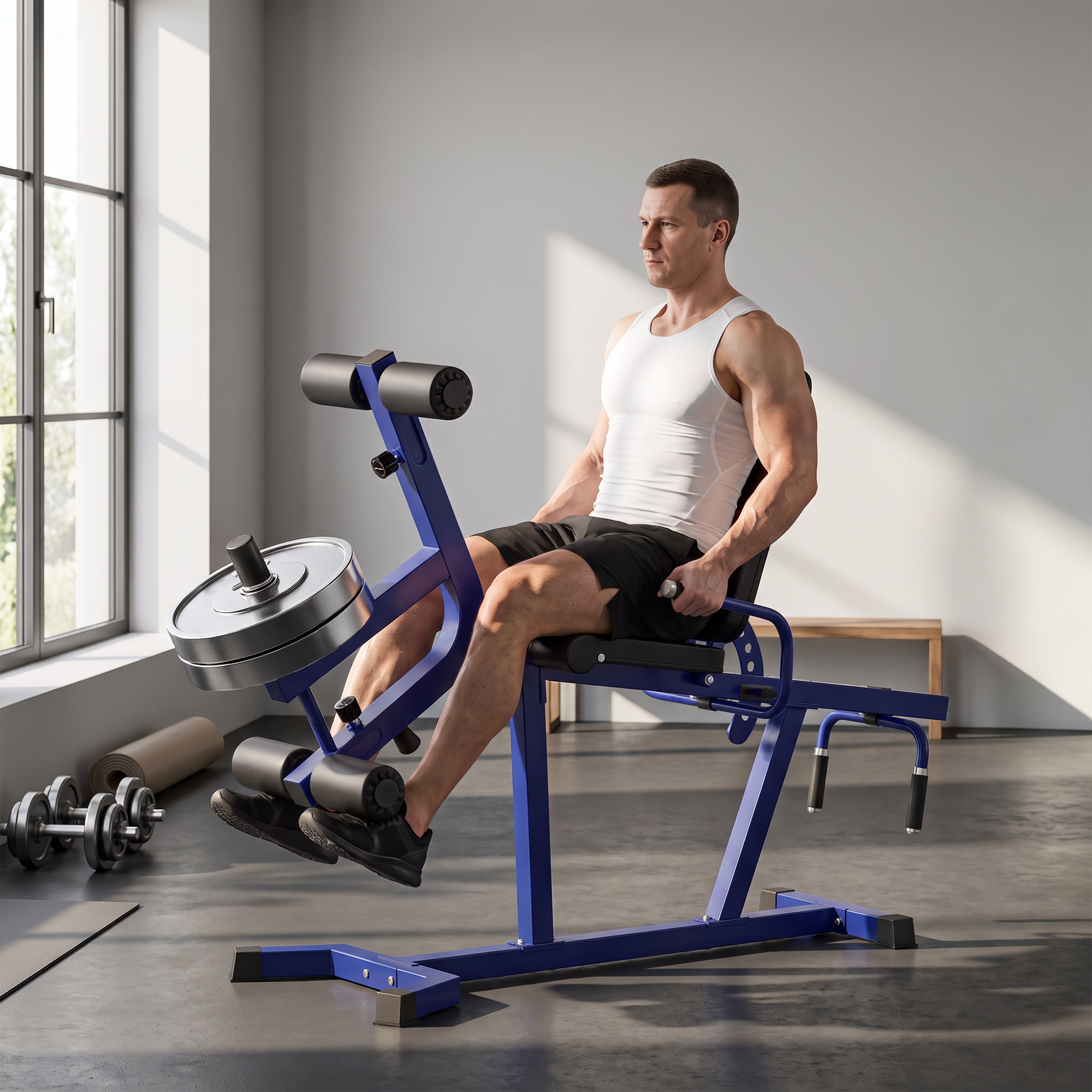 Temu soozier 3 in 1 leg extension curl machine 660lbs