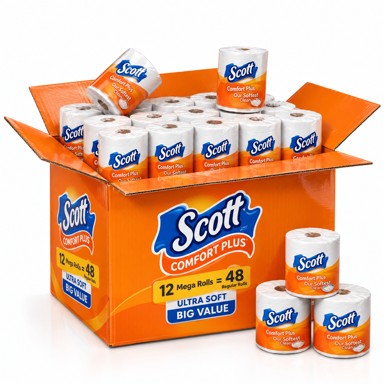 TEMU Toilet Paper - Ultra Soft , Bulk Pack ( 6 Into 2 = 0.12 )