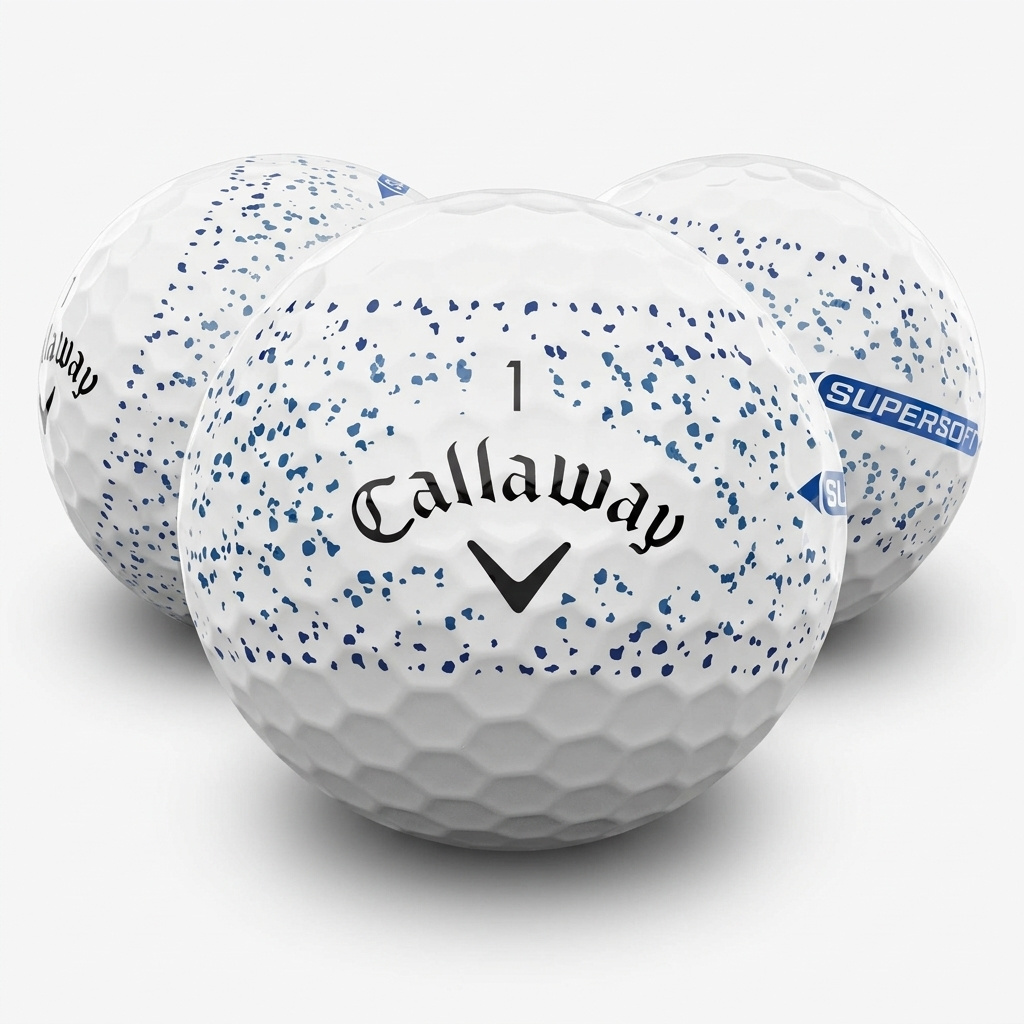 TEMU Splatter 360 Golf Balls, -degree Splatter Design, Golf Balls For Tee Shots, , Golf And Practice, 1 Sleeve